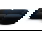 Coltar dreapta 2 locuri, Kate, Micadoni, 255x176x76 cm, catifea, albastru regal