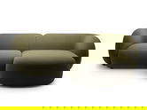 Coltar dreapta 2 locuri, Kate, Micadoni, 255x176x76 cm, catifea, verde