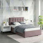 Pat tapitat copii GEORGIA Clasic, 90x200, H107, somiera, Stofa Mov Lila V60