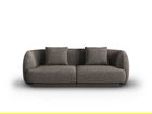 Canapea 2 locuri, Tulum, Cosmopolitan Design, 180x90x70 cm, tesatura chenille, gri