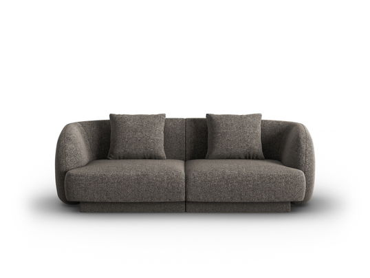 Canapea 2 locuri, Tulum, Cosmopolitan Design, 180x90x70 cm, tesatura chenille, gri