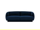 Canapea 2 locuri, Tulum, Cosmopolitan Design, 180x90x70 cm, catifea, albastru regal