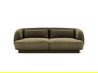 Canapea 2 locuri, Tulum, Cosmopolitan Design, 180x90x70 cm, catifea, verde
