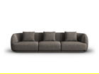 Canapea 3 locuri, Tulum, Cosmopolitan Design, 255x90x70 cm, tesatura chenille, gri