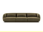 Canapea 3 locuri, Tulum, Cosmopolitan Design, 255x90x70 cm, catifea, verde