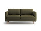 Canapea 2 locuri, Eden, Micadoni, 146x92x90 cm, catifea, verde muschi melanj