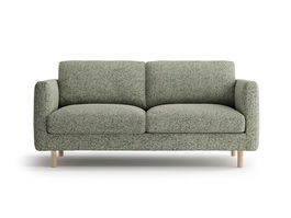 Canapea 2 locuri, Eden, Micadoni, 146x92x90 cm, tesatura structurata, verde muschi melanj