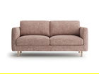 Canapea 2 locuri, Eden, Micadoni, 146x92x90 cm, tesatura structurata, roz melanj