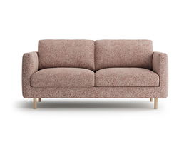 Canapea 2 locuri, Eden, Micadoni, 146x92x90 cm, tesatura structurata, roz melanj