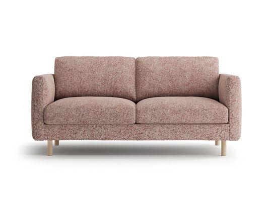 Canapea 2 locuri, Eden, Micadoni, 146x92x90 cm, tesatura structurata, roz melanj