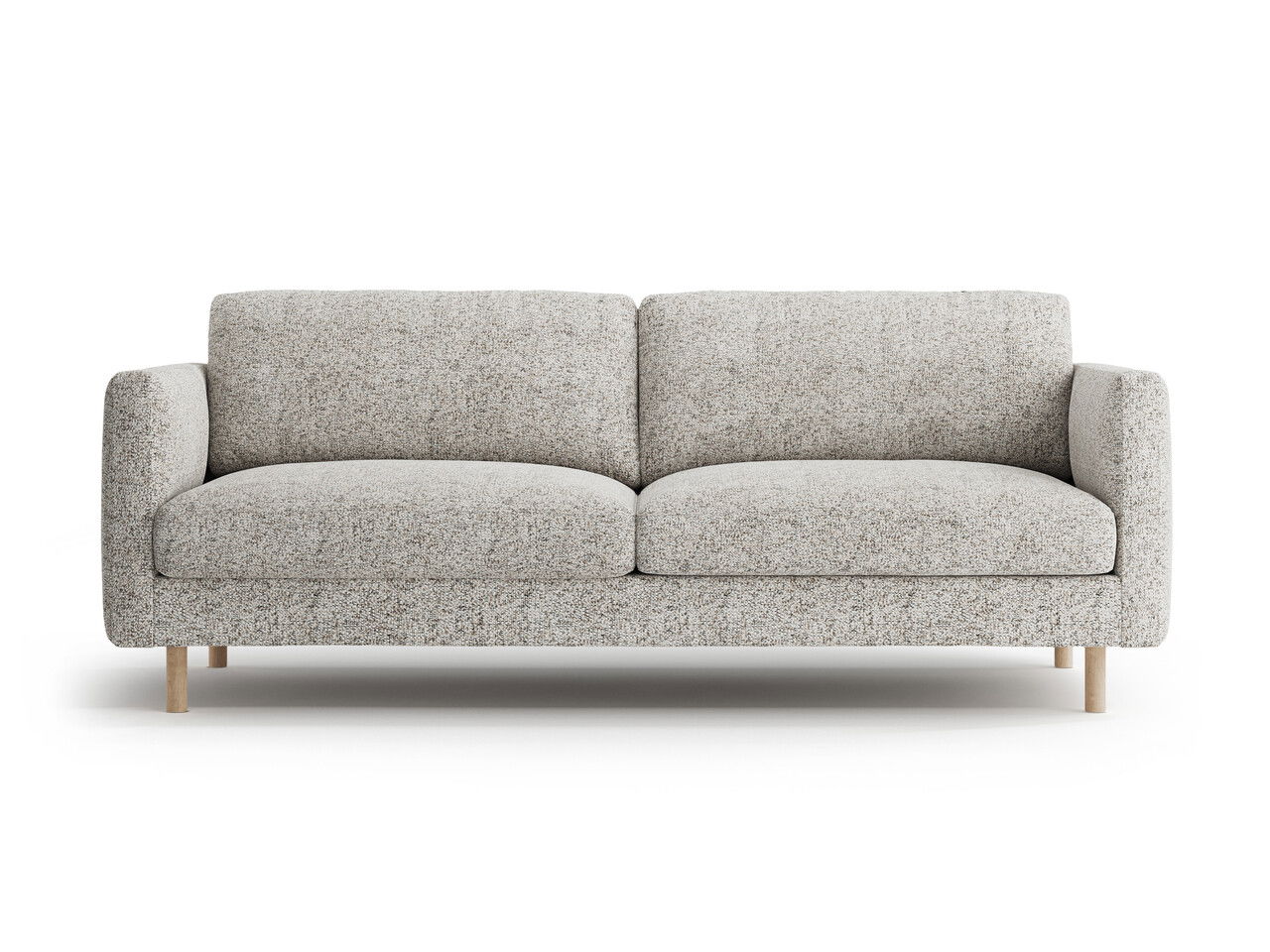 Canapea 3 locuri, Eden, Micadoni, 173x92x90 cm, tesatura structurata, bej melange