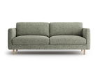 Canapea 3 locuri, Eden, Micadoni, 173x92x90 cm, tesatura structurata, verde muschi melanj