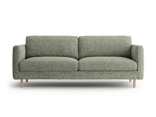 Canapea 3 locuri, Eden, Micadoni, 173x92x90 cm, tesatura structurata, verde muschi melanj