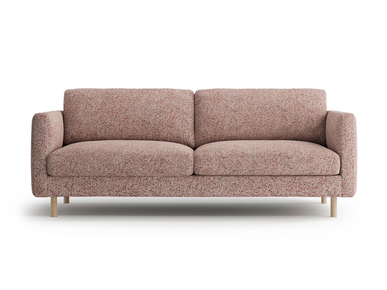 Canapea 3 locuri, Eden, Micadoni, 173x92x90 cm, tesatura structurata, roz melanj