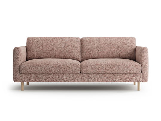 Canapea 3 locuri, Eden, Micadoni, 173x92x90 cm, tesatura structurata, roz melanj