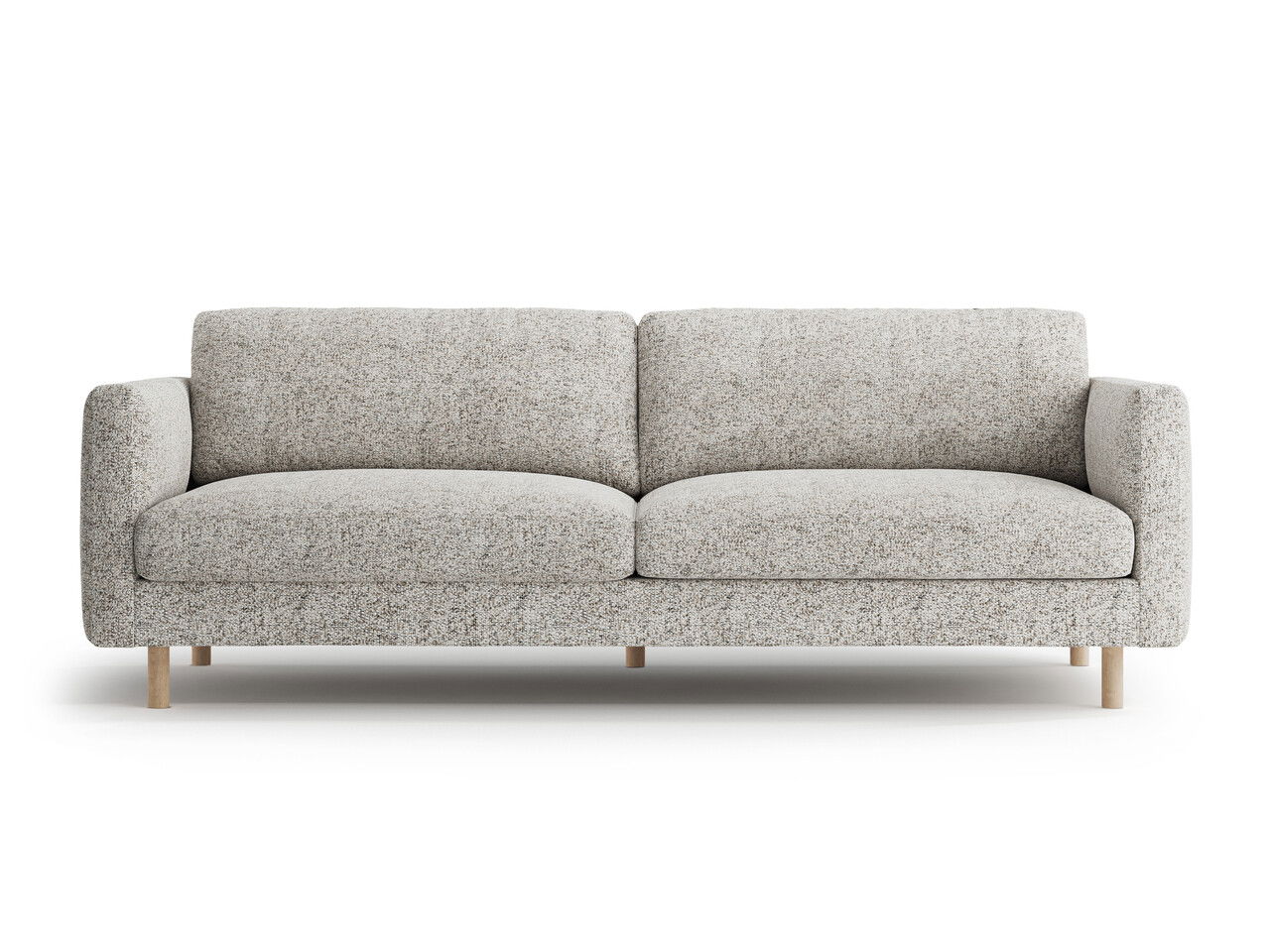 Canapea 4 locuri, Eden, Micadoni, 209x92x90 cm, tesatura structurata, bej melange
