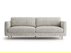 Canapea 4 locuri, Eden, Micadoni, 209x92x90 cm, tesatura structurata, bej melange