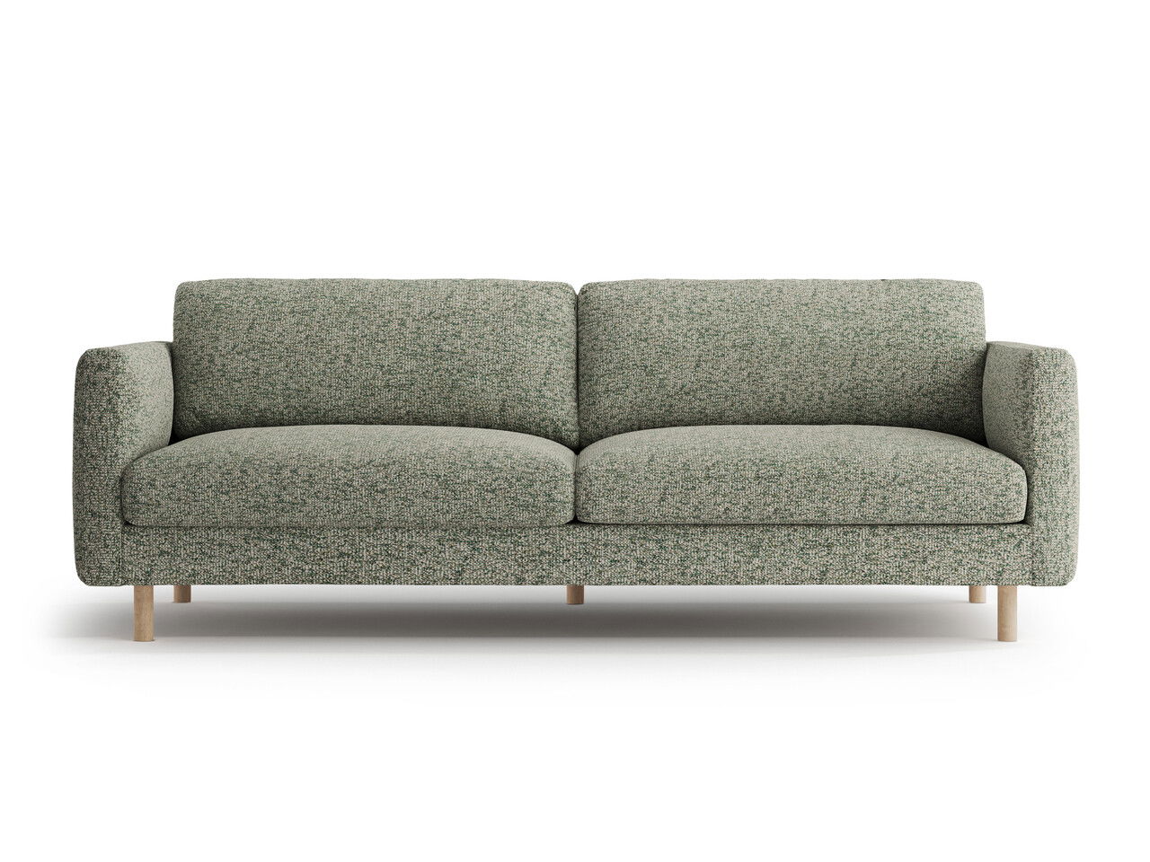 Canapea 4 locuri, Eden, Micadoni, 209x92x90 cm, tesatura structurata, verde muschi melanj