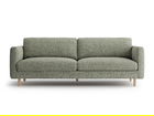 Canapea 4 locuri, Eden, Micadoni, 209x92x90 cm, tesatura structurata, verde muschi melanj