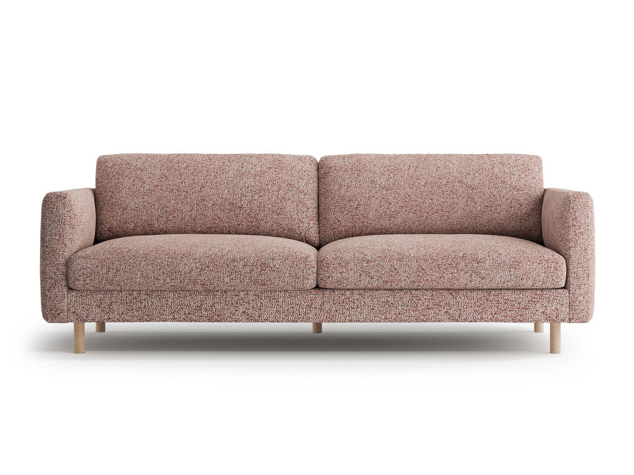 Canapea 4 locuri, Eden, Micadoni, 209x92x90 cm, tesatura structurata, roz melanj
