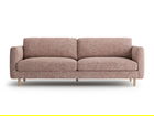 Canapea 4 locuri, Eden, Micadoni, 209x92x90 cm, tesatura structurata, roz melanj