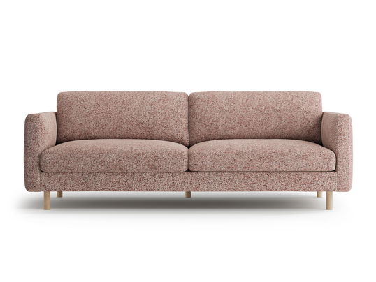 Canapea 4 locuri, Eden, Micadoni, 209x92x90 cm, tesatura structurata, roz melanj