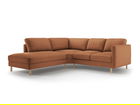Coltar stanga 4 locuri, Eden, Micadoni, 267x234x90 cm, catifea, miere