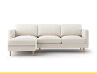 Coltar stanga 3 locuri, Eden, Micadoni, 250x150x90 cm, catifea, bej