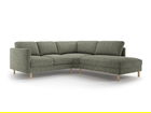 Coltar dreapta 4 locuri, Eden, Micadoni, 267x234x90 cm, tesatura structurata, verde muschi melanj