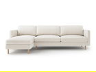 Coltar stanga 4 locuri, Eden, Micadoni, 286x150x90 cm, catifea, bej