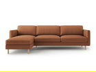 Coltar stanga 4 locuri, Eden, Micadoni, 286x150x90 cm, catifea, miere