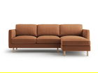 Coltar dreapta 3 locuri, Eden, Micadoni, 250x150x90 cm, catifea, miere