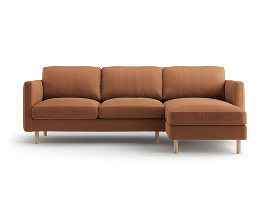 Coltar dreapta 3 locuri, Eden, Micadoni, 250x150x90 cm, catifea, miere