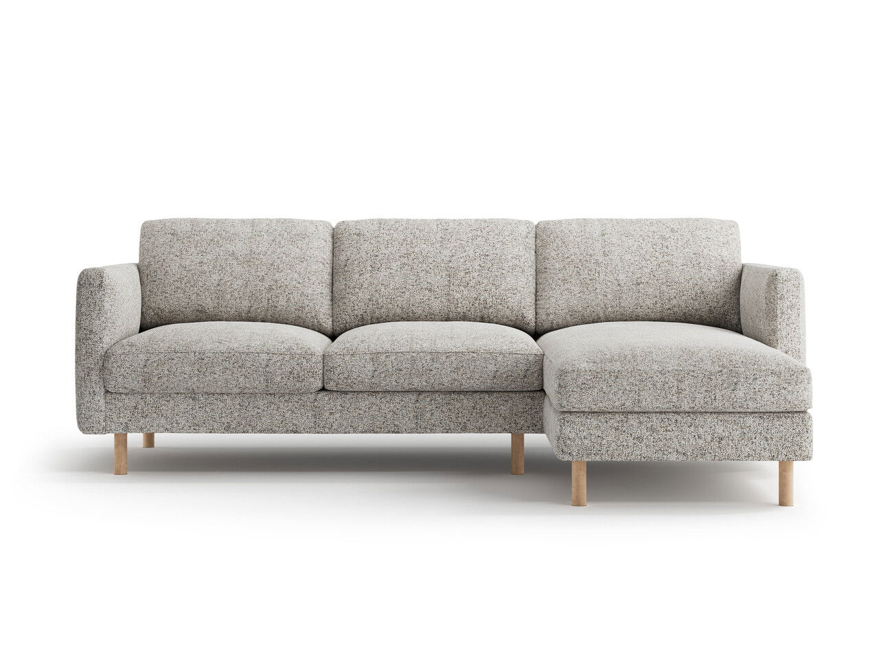 Coltar dreapta 3 locuri, Eden, Micadoni, 250x150x90 cm, tesatura structurata, bej melange