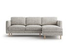 Coltar dreapta 3 locuri, Eden, Micadoni, 250x150x90 cm, tesatura structurata, bej melange