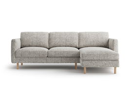 Coltar dreapta 3 locuri, Eden, Micadoni, 250x150x90 cm, tesatura structurata, bej melange