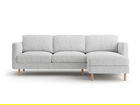 Coltar dreapta 3 locuri, Eden, Micadoni, 250x150x90 cm, tesatura structurata, gri deschis melanj