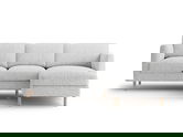Coltar dreapta 3 locuri, Eden, Micadoni, 223x150x90 cm, tesatura structurata, gri deschis melanj