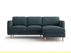 Coltar dreapta 3 locuri, Eden, Micadoni, 223x150x90 cm, tesatura structurata, verde albastrui melanj