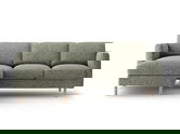 Coltar stanga 3 locuri, Eden, Micadoni, 223x150x90 cm, tesatura structurata, verde muschi melanj