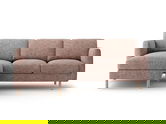 Coltar stanga 3 locuri, Eden, Micadoni, 223x150x90 cm, tesatura structurata, roz melanj
