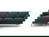 Coltar stanga 3 locuri, Eden, Micadoni, 223x150x90 cm, tesatura structurata, verde albastrui melanj