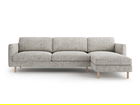 Coltar dreapta 4 locuri, Eden, Micadoni, 286x150x90 cm, tesatura structurata, bej melange