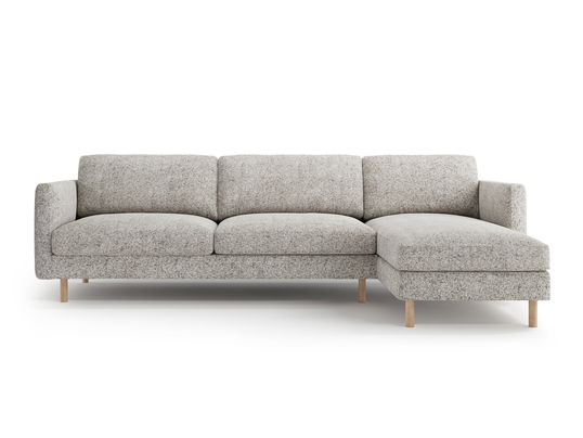 Coltar dreapta 4 locuri, Eden, Micadoni, 286x150x90 cm, tesatura structurata, bej melange