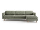 Coltar dreapta 4 locuri, Eden, Micadoni, 286x150x90 cm, tesatura structurata, verde muschi melanj