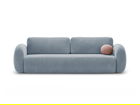 Canapea extensibila 3 locuri, Tonale, Cosmopolitan Design, 262x105x88 cm, catifea, albastru gri