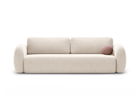 Canapea extensibila 3 locuri, Tonale, Cosmopolitan Design, 262x105x88 cm, tesatura chenille, bej deschis