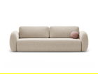 Canapea extensibila 3 locuri, Tonale, Cosmopolitan Design, 262x105x88 cm, tesatura chenille, bej inchis