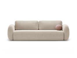 Canapea extensibila 3 locuri, Tonale, Cosmopolitan Design, 262x105x88 cm, tesatura chenille, bej inchis