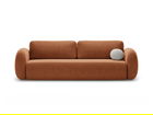 Canapea extensibila 3 locuri, Tonale, Cosmopolitan Design, 262x105x88 cm, tesatura chenille, caramiziu